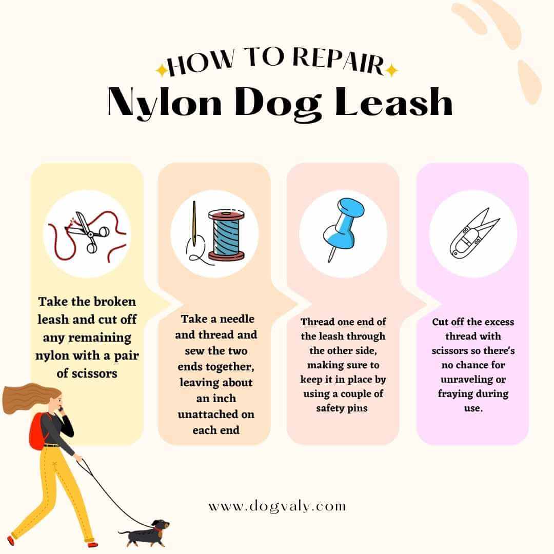 how to repair nylon dog leash