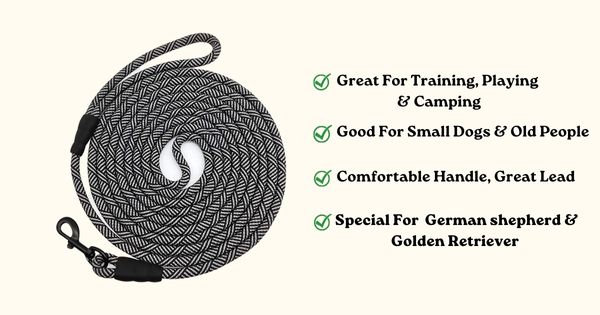 long rope leash for Hiking, Camping, Hunting