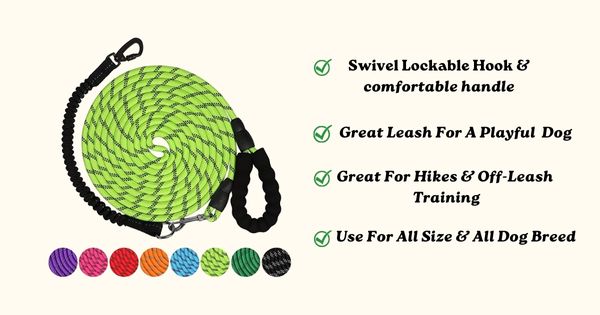 bungee attachments long rope leash