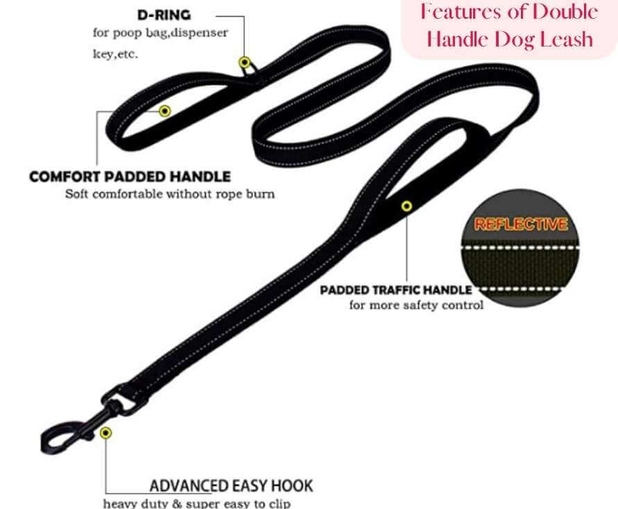 Features of Double Handle Dog Leash