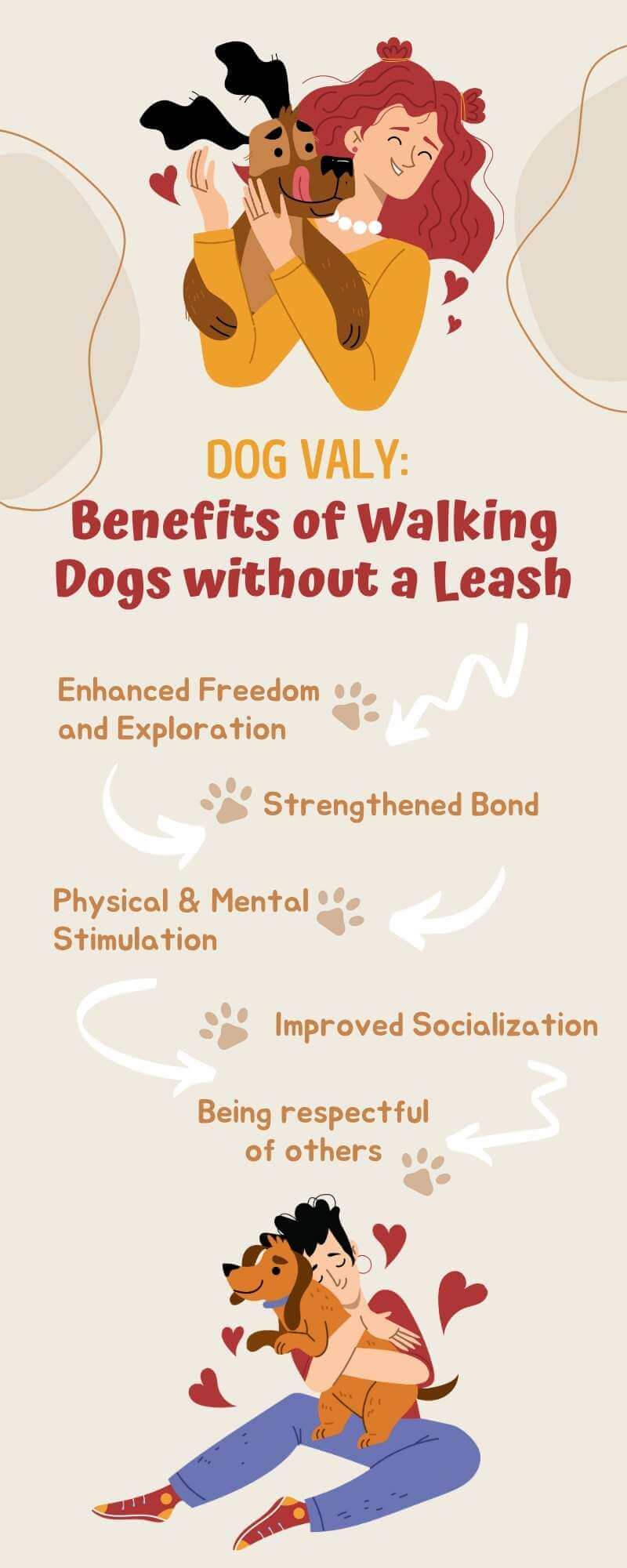 benefits of walking dogs without a leash