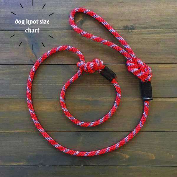 dog knot size chart